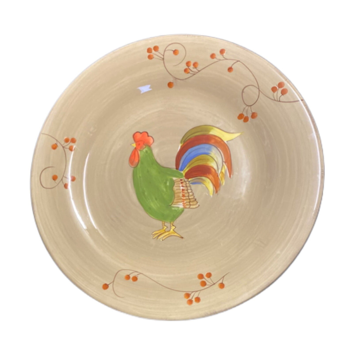 Laurie Gates Rooster Salad/Dessert Plates 8.5” D Set of 6 Gourmet Home