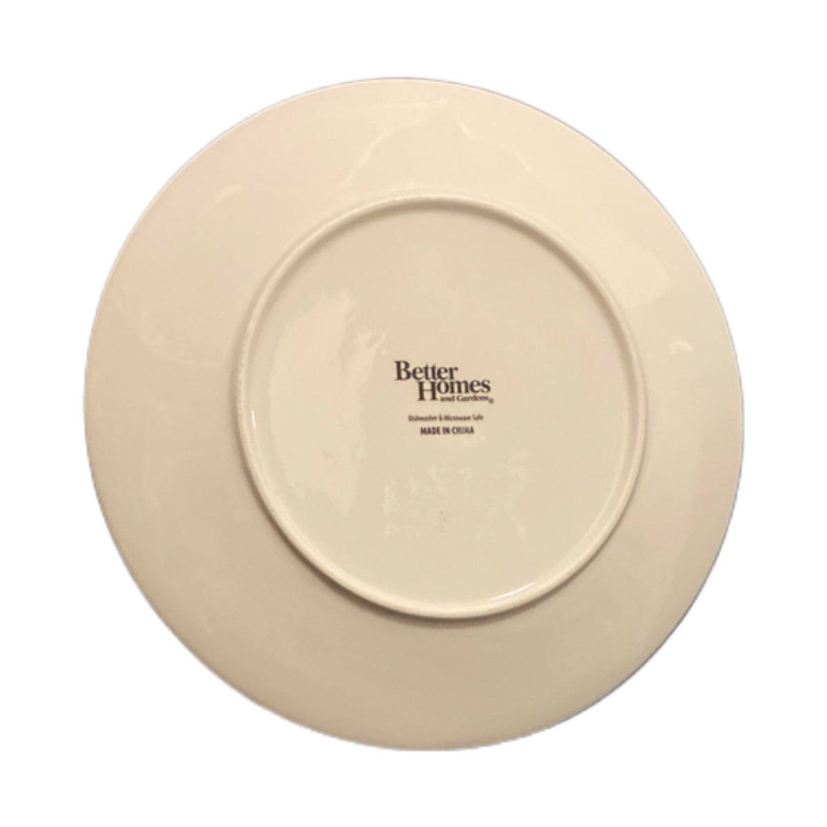 Better Homes & Gardens PIERS TEAL Ceramic Dinner Plates Scrolls Orange Trim
