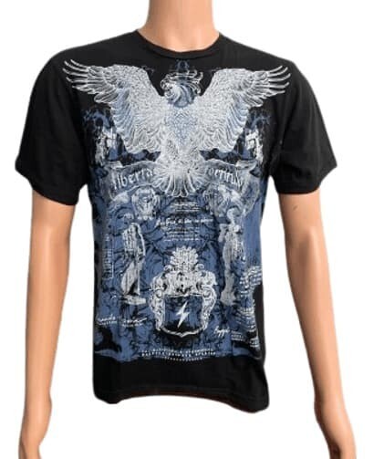 T-Shirt No Boundaries Nobo Men T-Shirt Black Crew Neck MD. Top Cotton