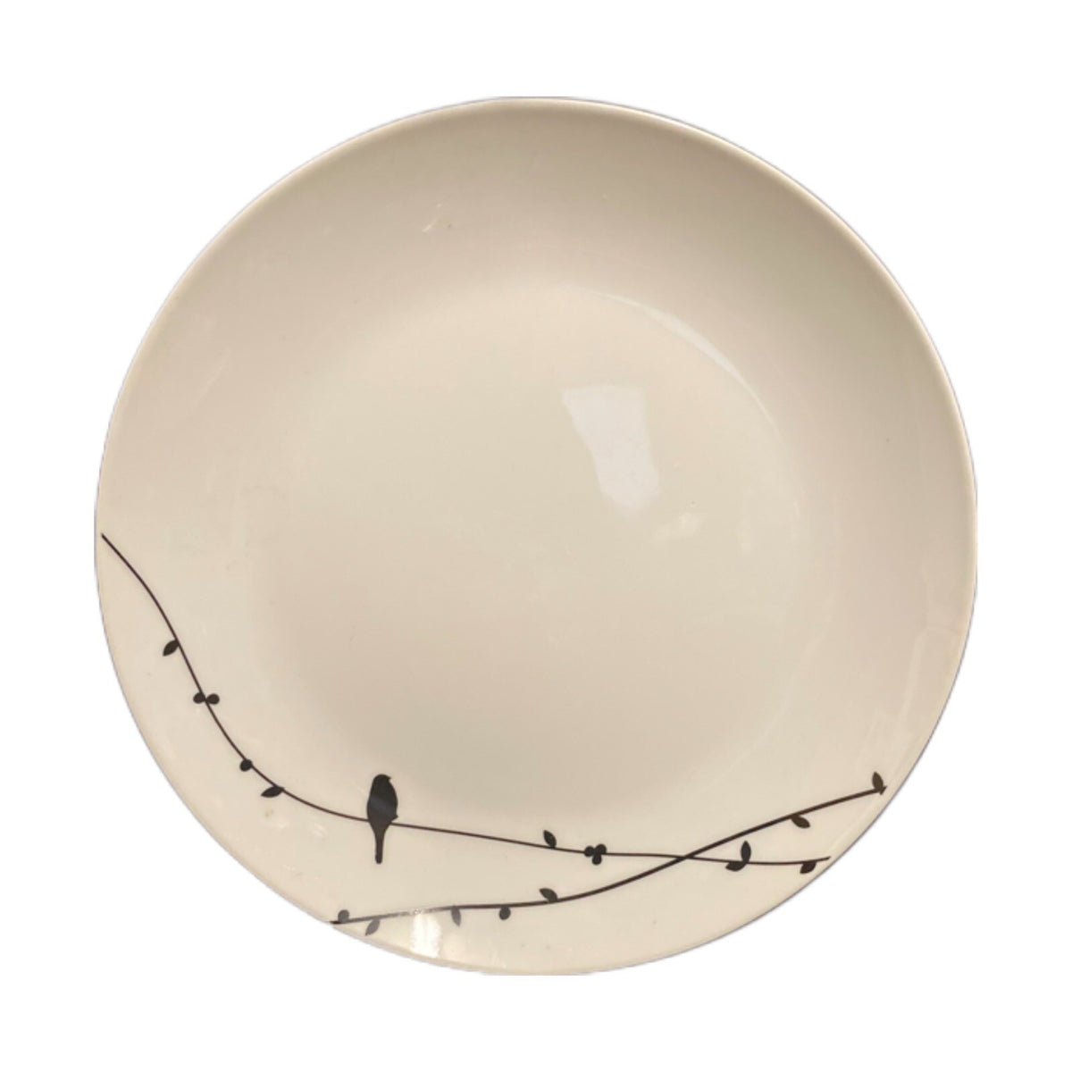 Storehouse Black Bird Vine Salad Plates Set of 3 White Stoneware Australia 8.25"