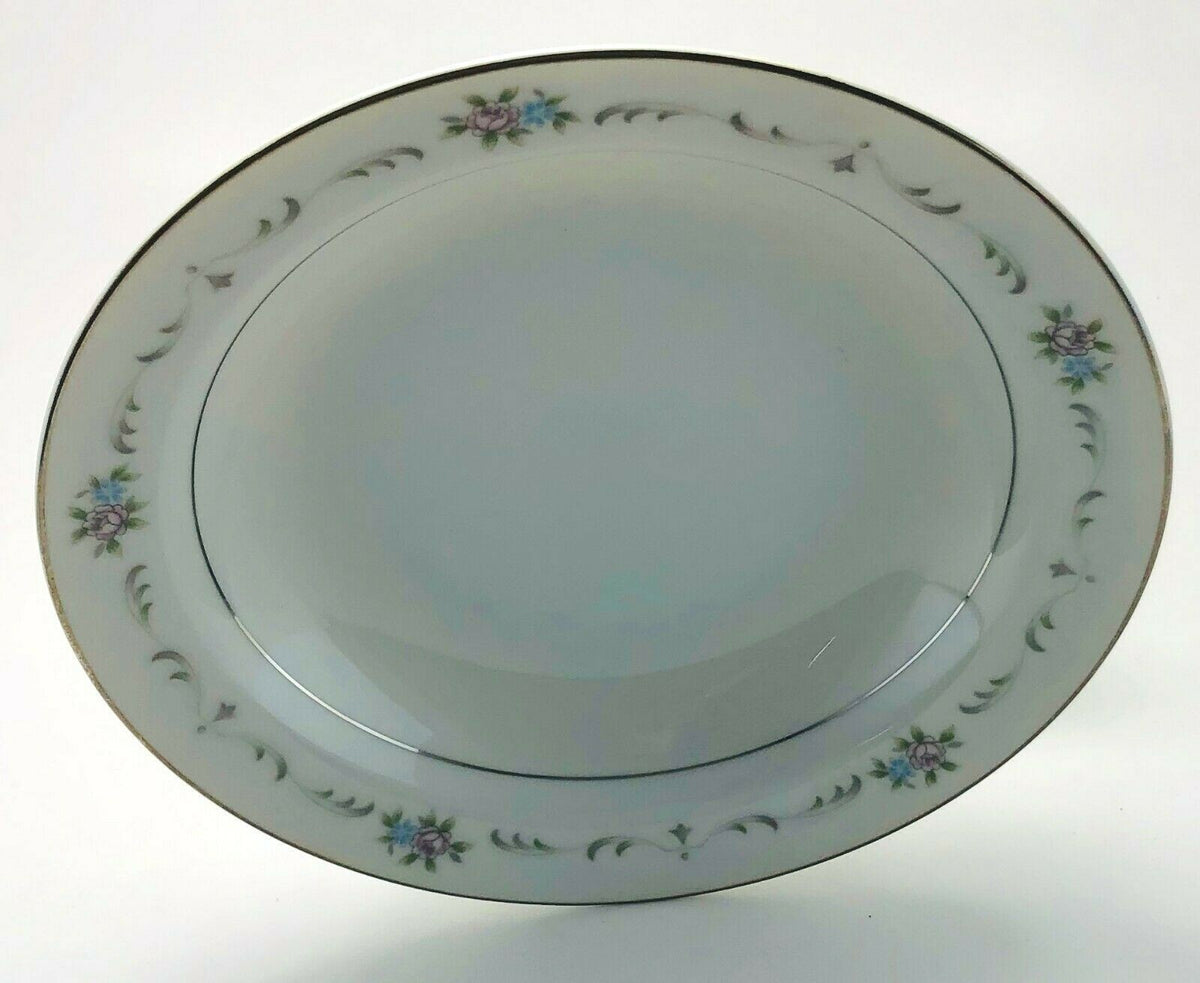 Wyndham VALENCIA Fine China Japan 364 Floral Silver Trim Dinnerware Collection