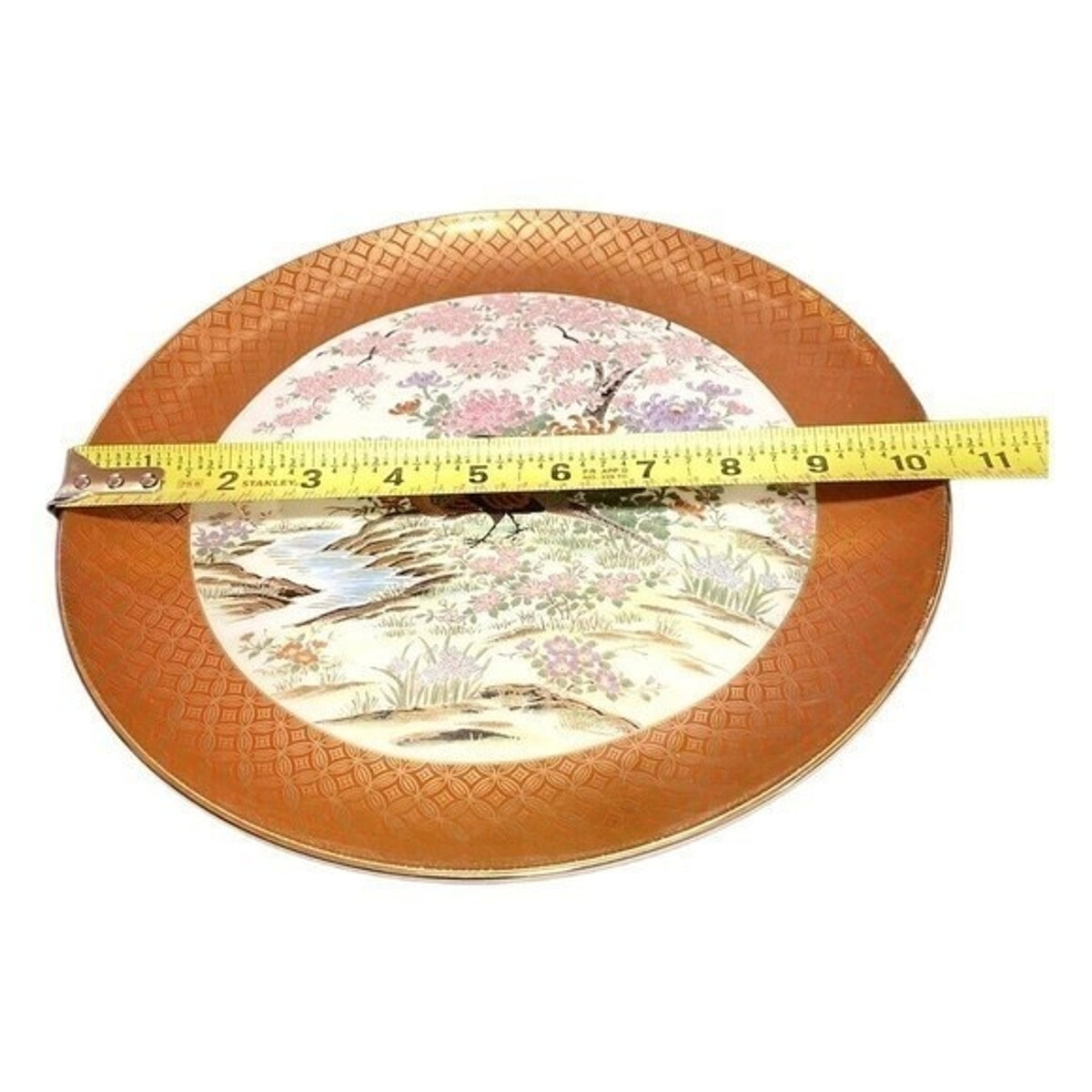 Vintage SHIBATA TOYO Hand-Painted Japanese Porcelain Plate Pheasant Gold Trim