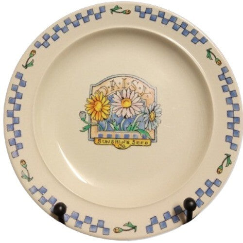 Gibson Designs DAISY 3-Bread & Butter Plate 6 ½” D Sunshine Seed Appetizer Dish