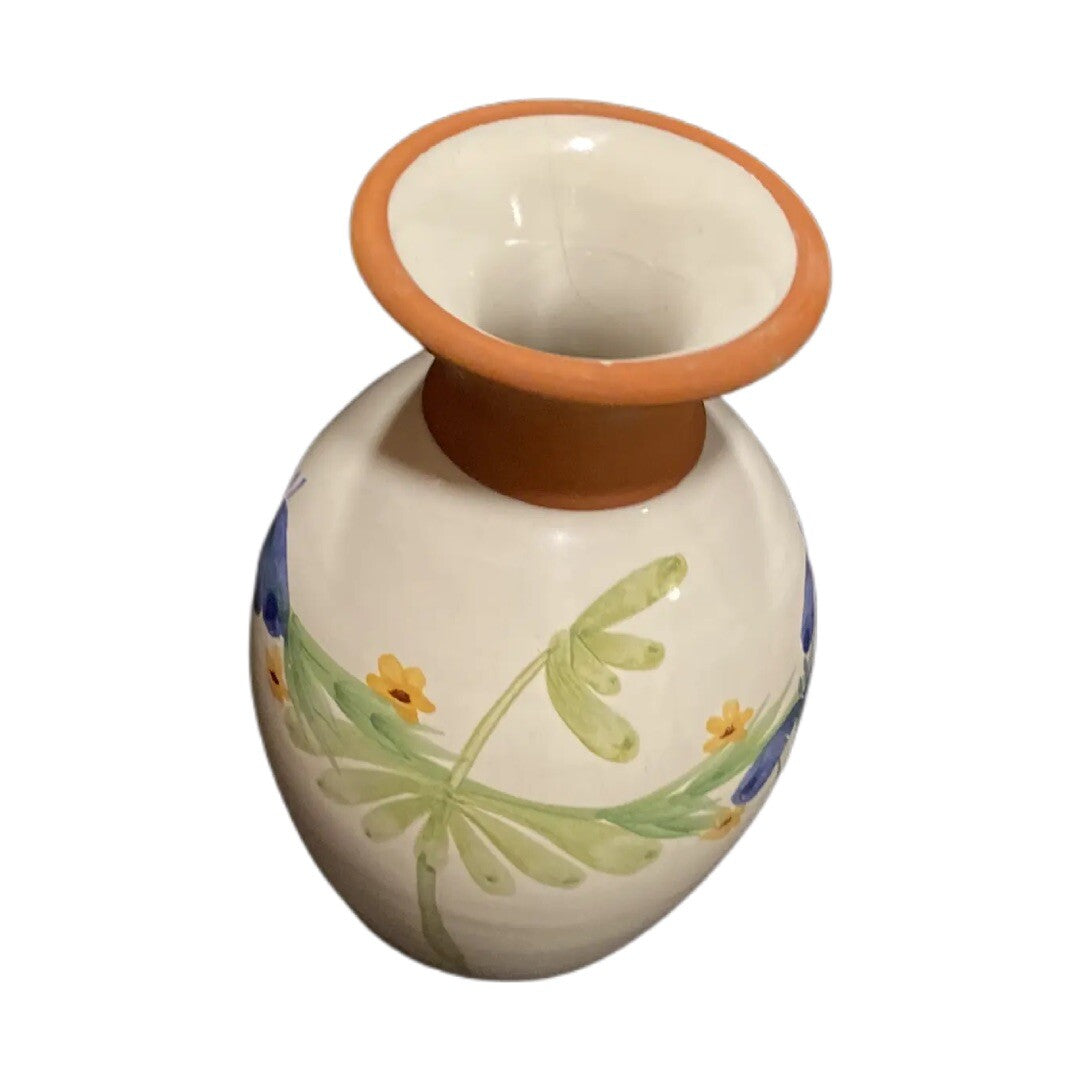 HandPainted Art EMERSON CREEK Floral Pottery Wildflower Tabletop Vase Bedford VA