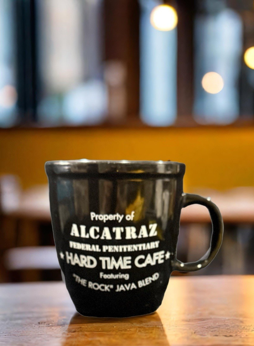 Alcatraz Hard Time Cafe Mug  “The Rock” Java Blend Souvenir Coffee Cup 5" H