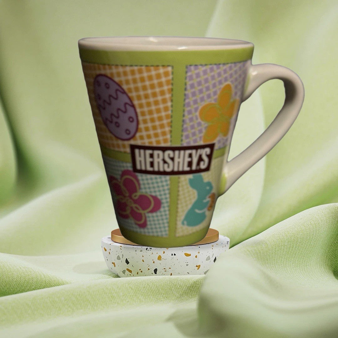 Hershey’s Easter Spring Coffee Mug Flowers Eggs Candy Theme Colorful 10 oz