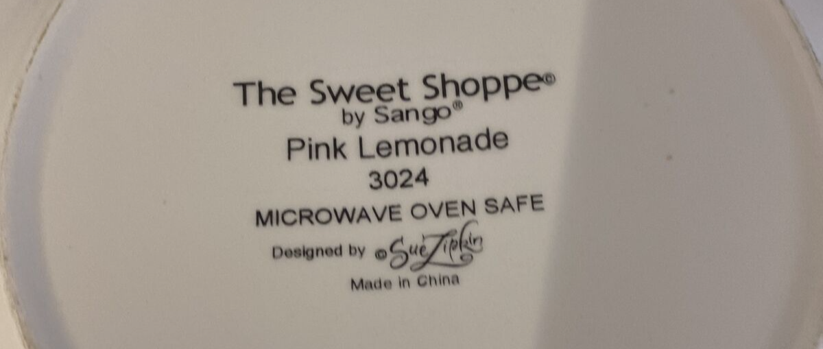 Sango Sweet Shoppe Sue Zipkin Set Of 4 Assorted Designs Salad Dessert Plates 8"D