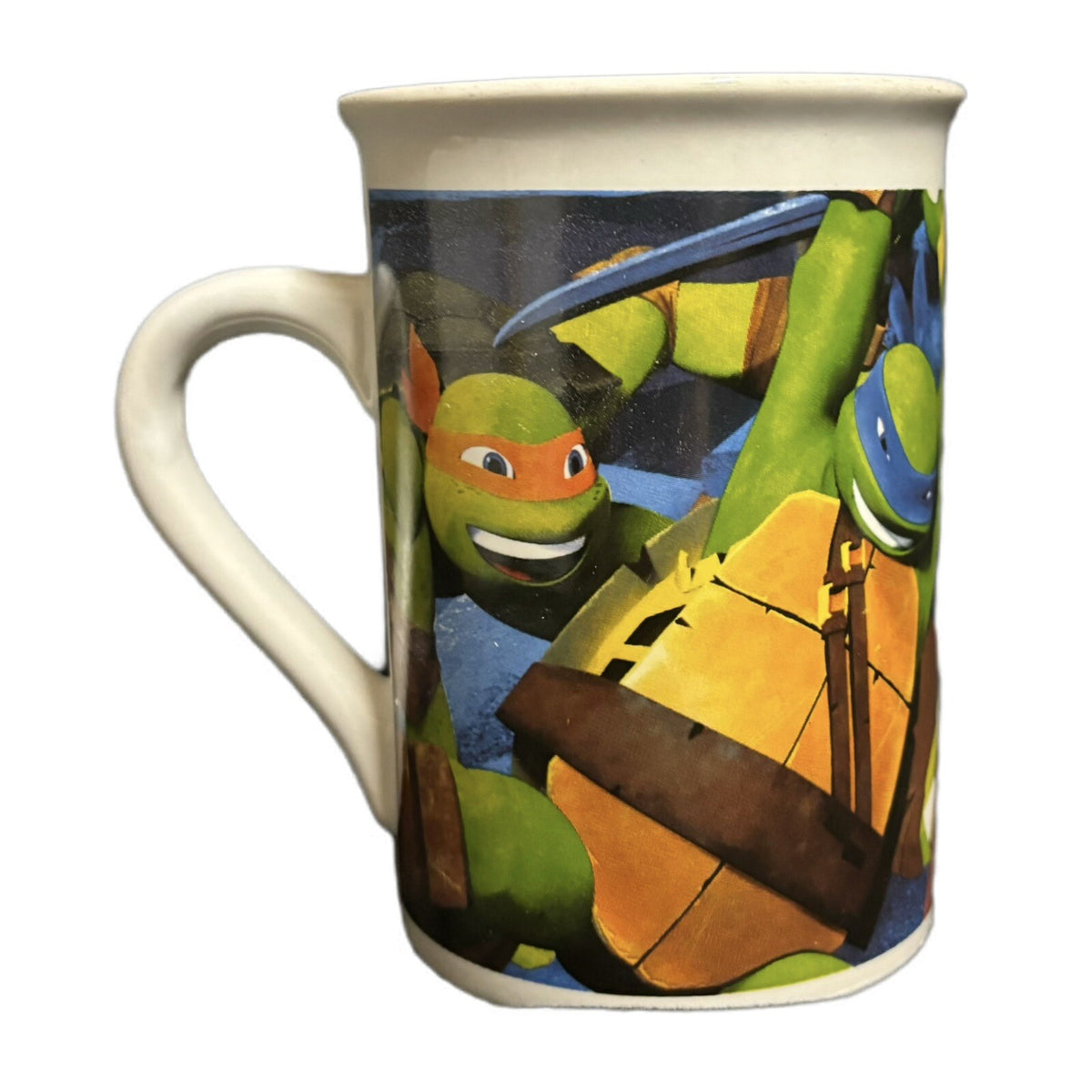 2014 Viacom TMNT Teenage Mutant Ninja Turtles Ceramic Coffee Mug Michelangelo