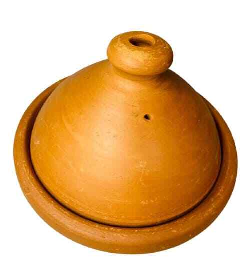 Handmade Moroccan Terracotta Tagine Pot – Unglazed Clay Cookware 8.75″D
