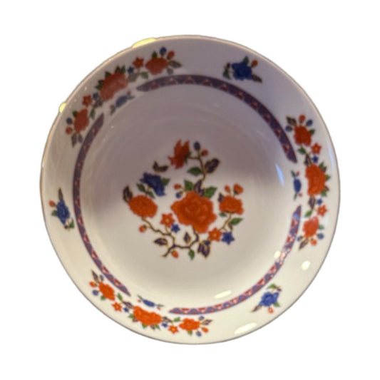 2 CROWN MING OLD IMARI Soup Bowls 7.5” Jian Shiang Fine China – Faded Gold Trim