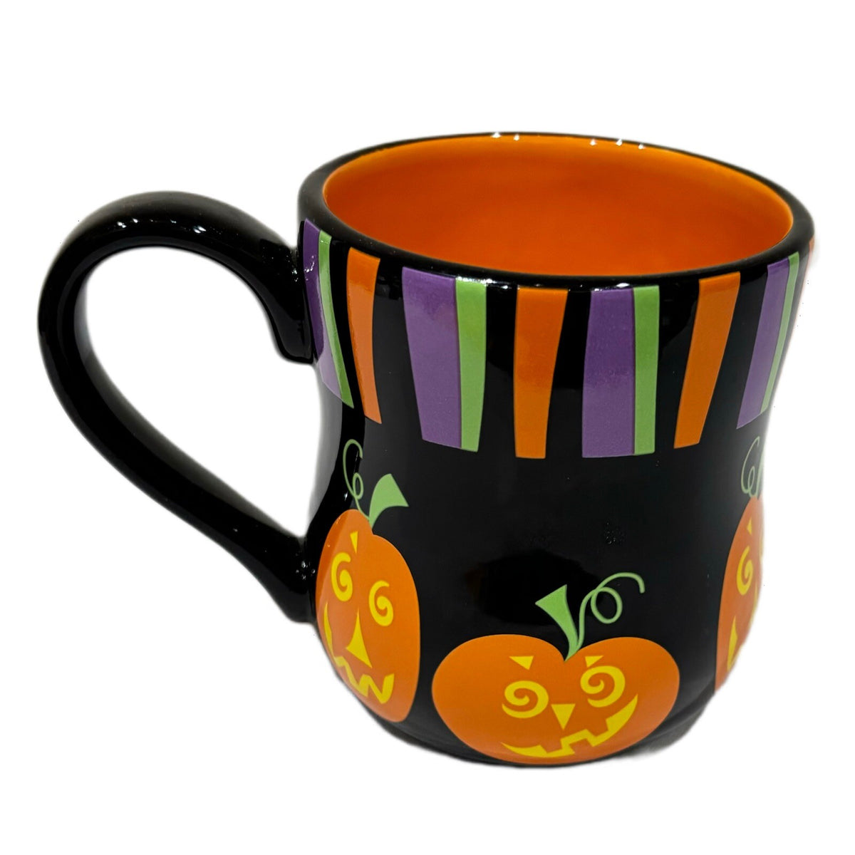 HARRY & DAVID Halloween Mug Pumpkin Jack o' Lantern Ceramic Coffee Tea 2009 Cup