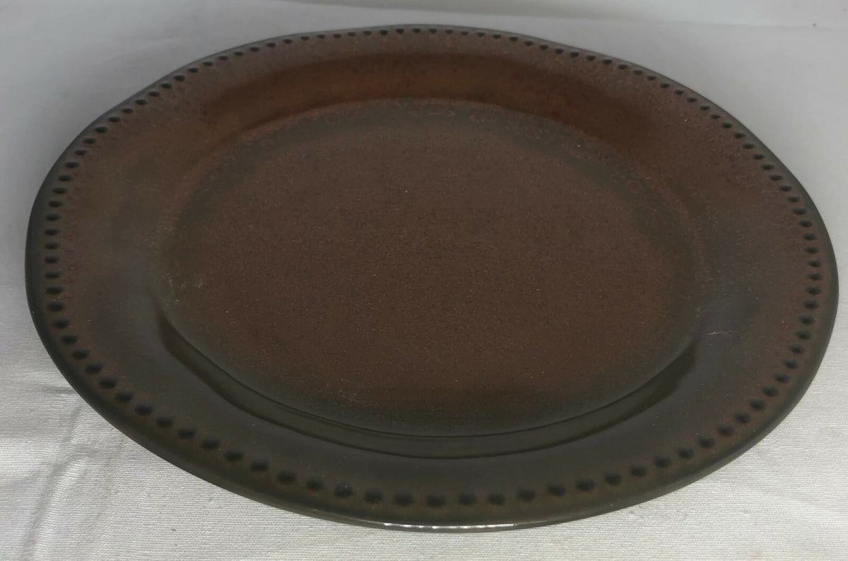 Sango CYPRUS SIENNA Stoneware Set of 3 Salad Plates #4675 Dinnerware 8 5/8" D
