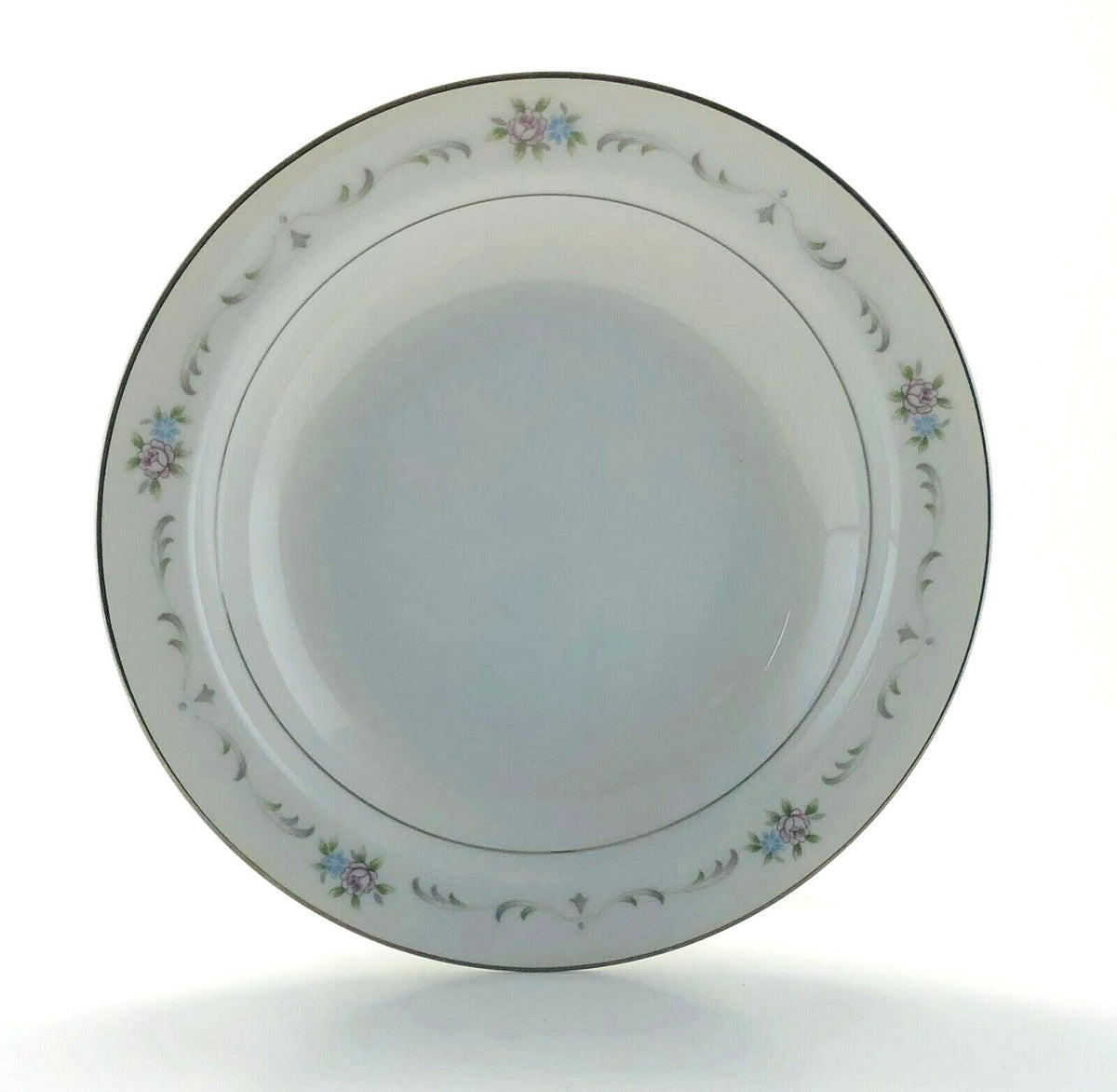 Wyndham VALENCIA Fine China Japan 364 Floral Silver Trim Dinnerware Collection