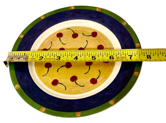 Vintage Riviera Van Beers TUSCAN CHERRIES 4-Salad Plates Signature Housewares