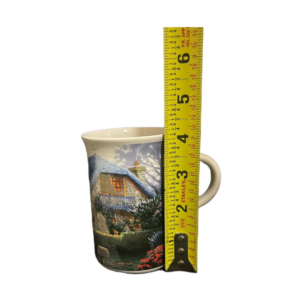 Thomas Kinkade Mug LILAC COTTAGE Ceramic Coffee Tea Cup Home Garden Scene
