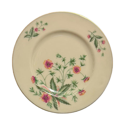 Lenox Country Garden W-302 Set of 3 Bread & Butter Plates  USA Gold Trim
