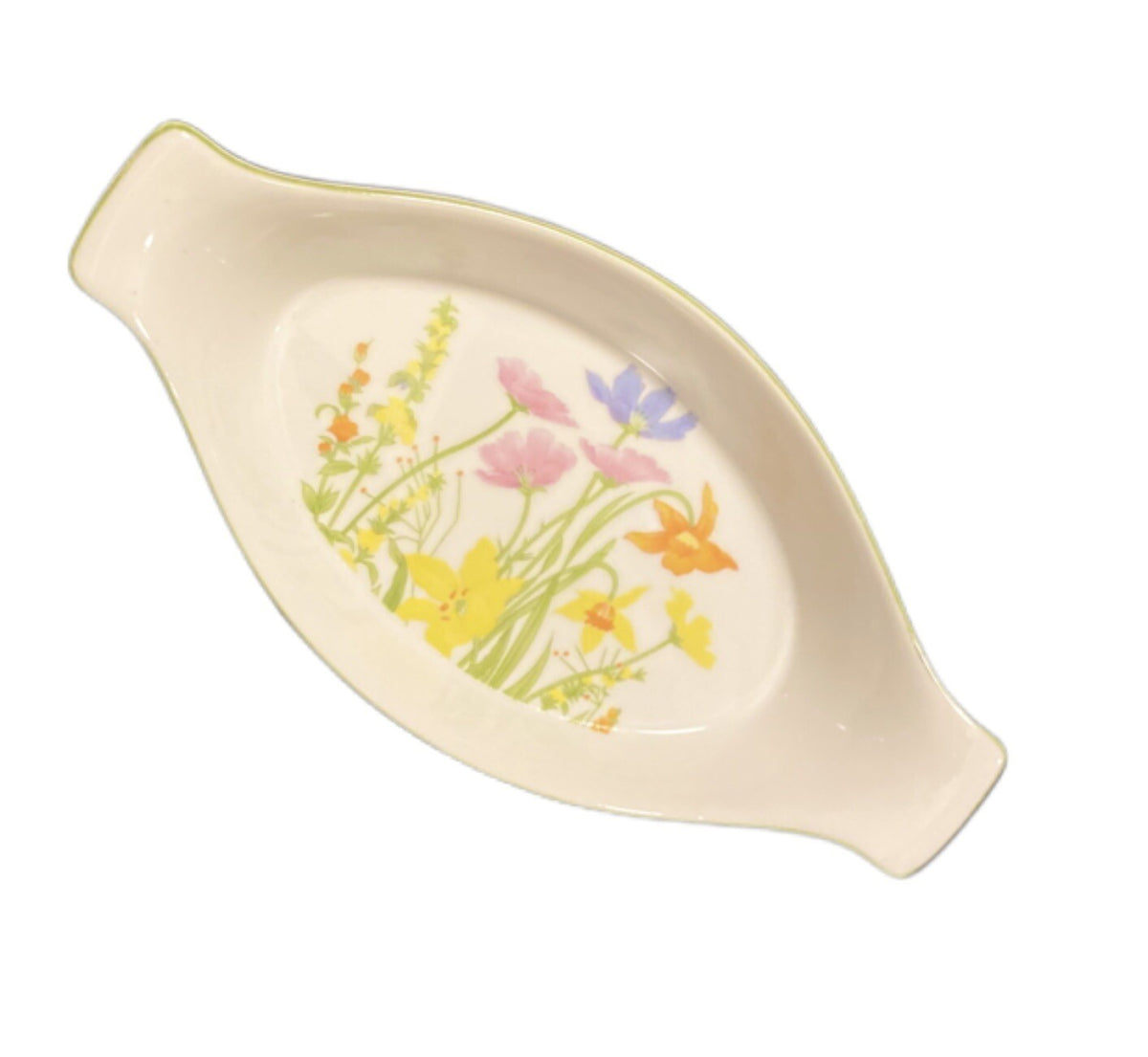 Seymour Manning DAY LILY Set of 4 Baking Dishes Au Gratin Fine China Floral