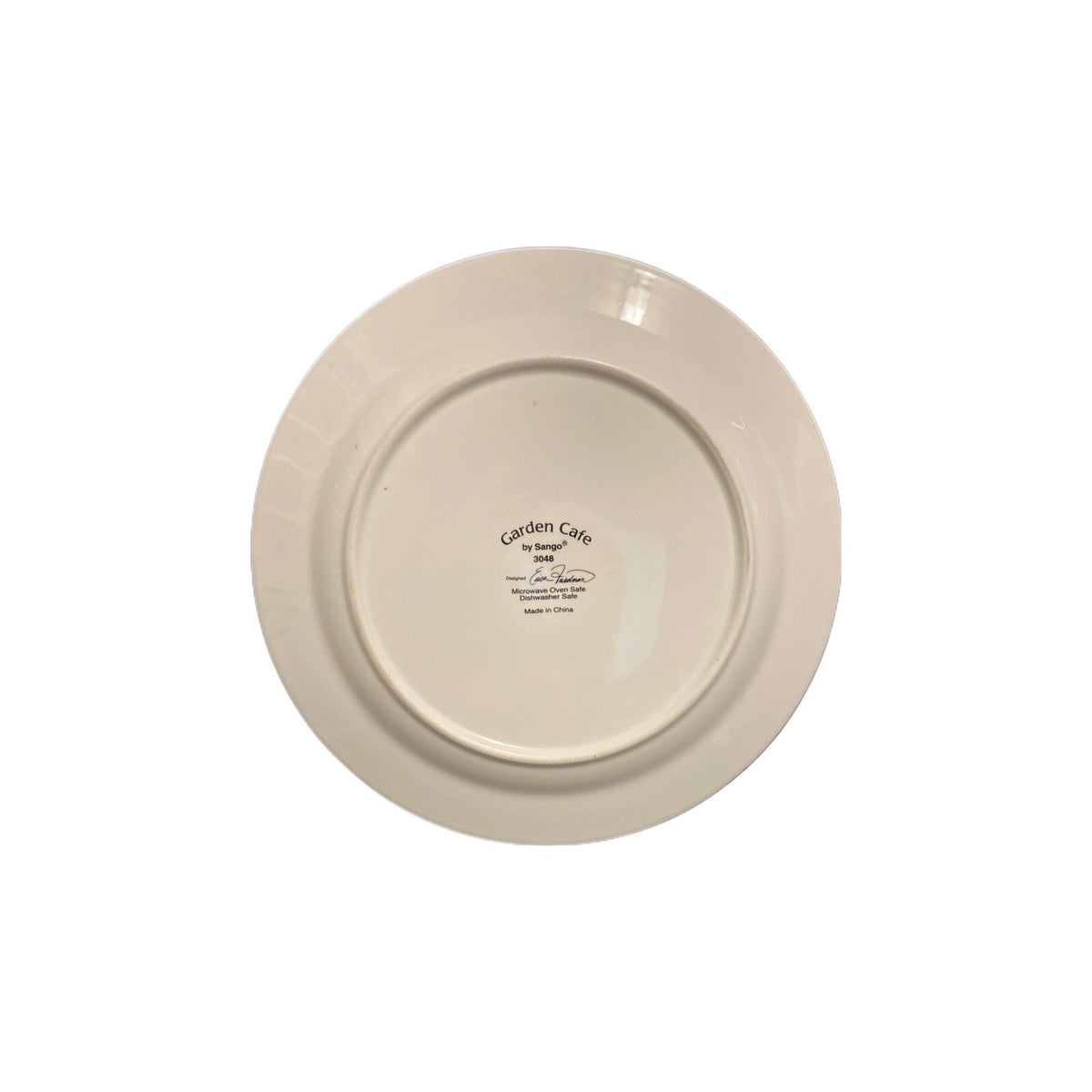 Sango GARDEN CAFE 4-Dinner Plates Designed By ERICA FRIEDMAN # 3048 Ceramic