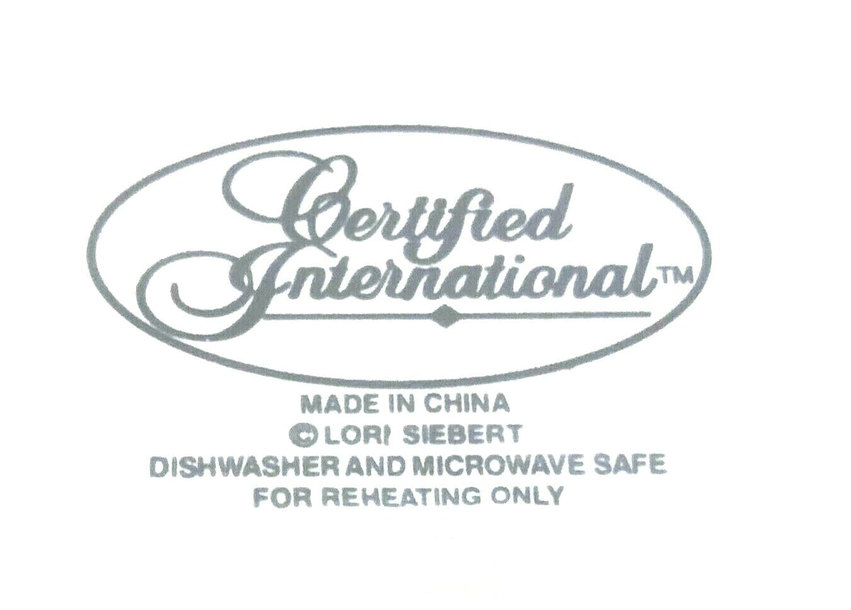 Certified Intl. LORI SIEBERT Vintage Sunflower La Fleur Dinnerware Collection