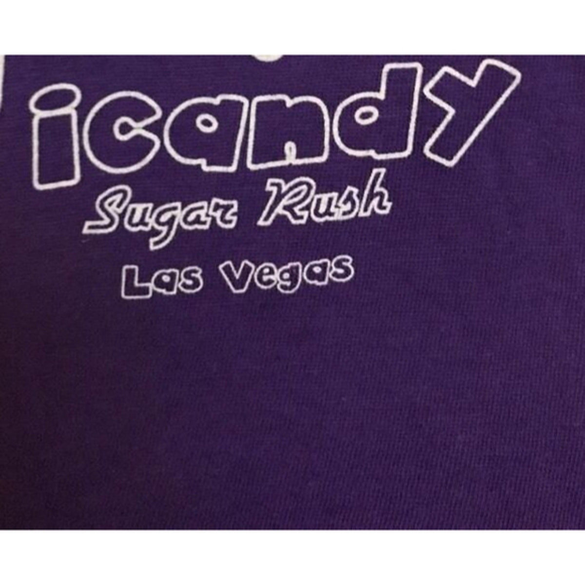 Next Level Apparel Give Me Some Sugar S. Women's Purple T-Shirt Top Short Sleeve