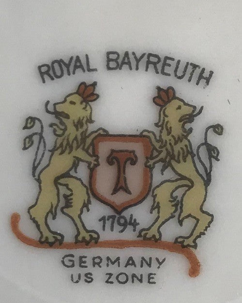 Vintage & Rare "ROYAL BAYREUTH" Dinnerware US Zone Collection Germany