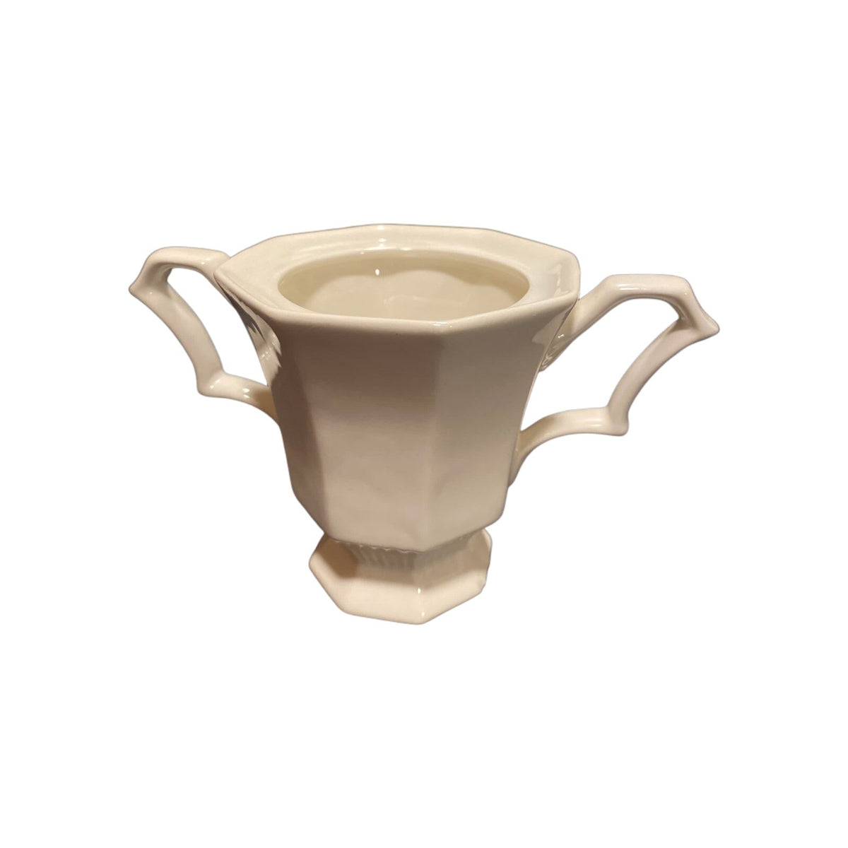 Independence Ironstone Interpace Creamer & Sugar Bowl No Lid Japan Octagonal