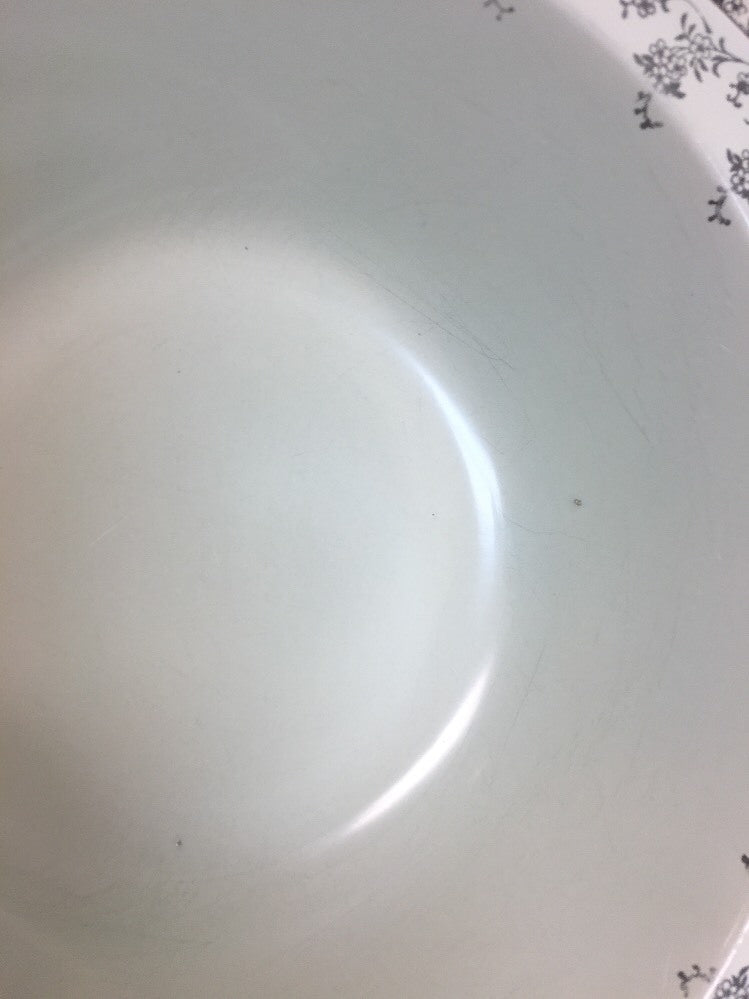 Vintage Homer Laughlin 58 Piece JADE SILVER China H33N8 Silver Flowers