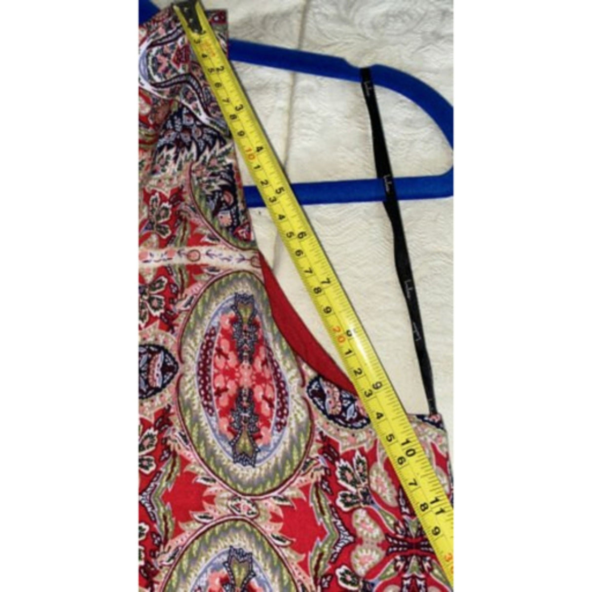 Lulu's Women Tank Top Red Sleeveless Blouse S. Paisley Sleeveless Crew Neck Boho