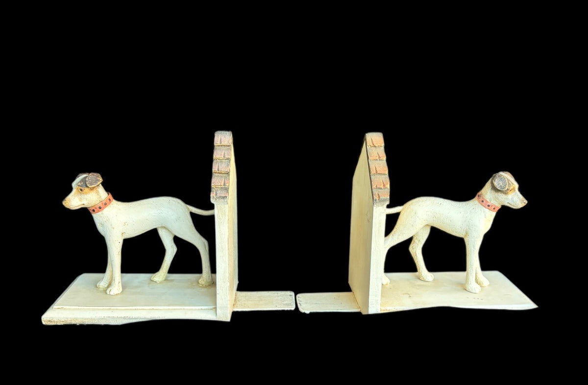 Terrier Breed Bookends Dog Figurines Collectable Statues Holder For Books