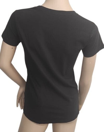 T-Shirt BEE EASY Gateway Arch Saint Louis Prints Black M. Crew Neck Black Top