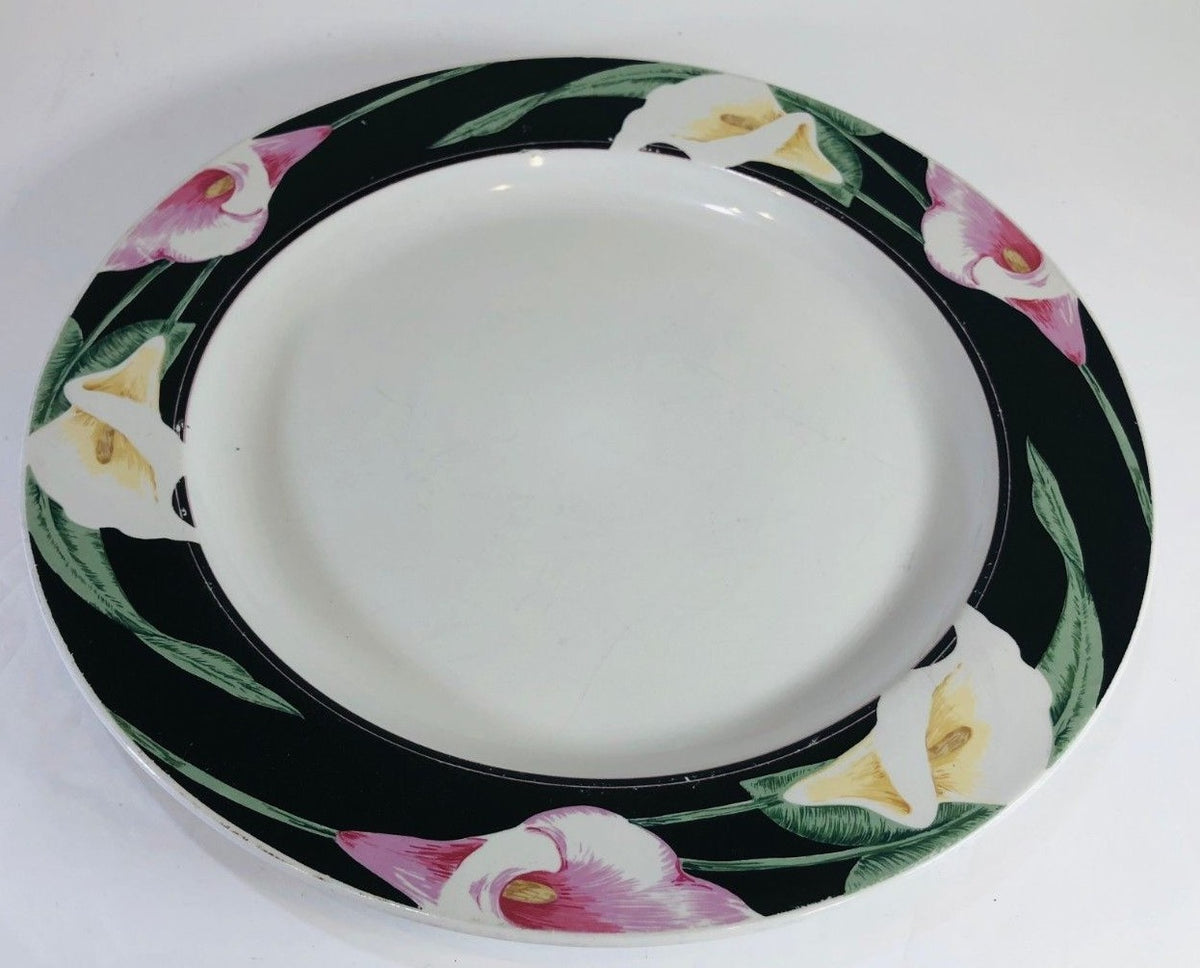 Tienshan Stoneware "CALLA LILIES" Oven to Table Dinnerware Collection # 2232