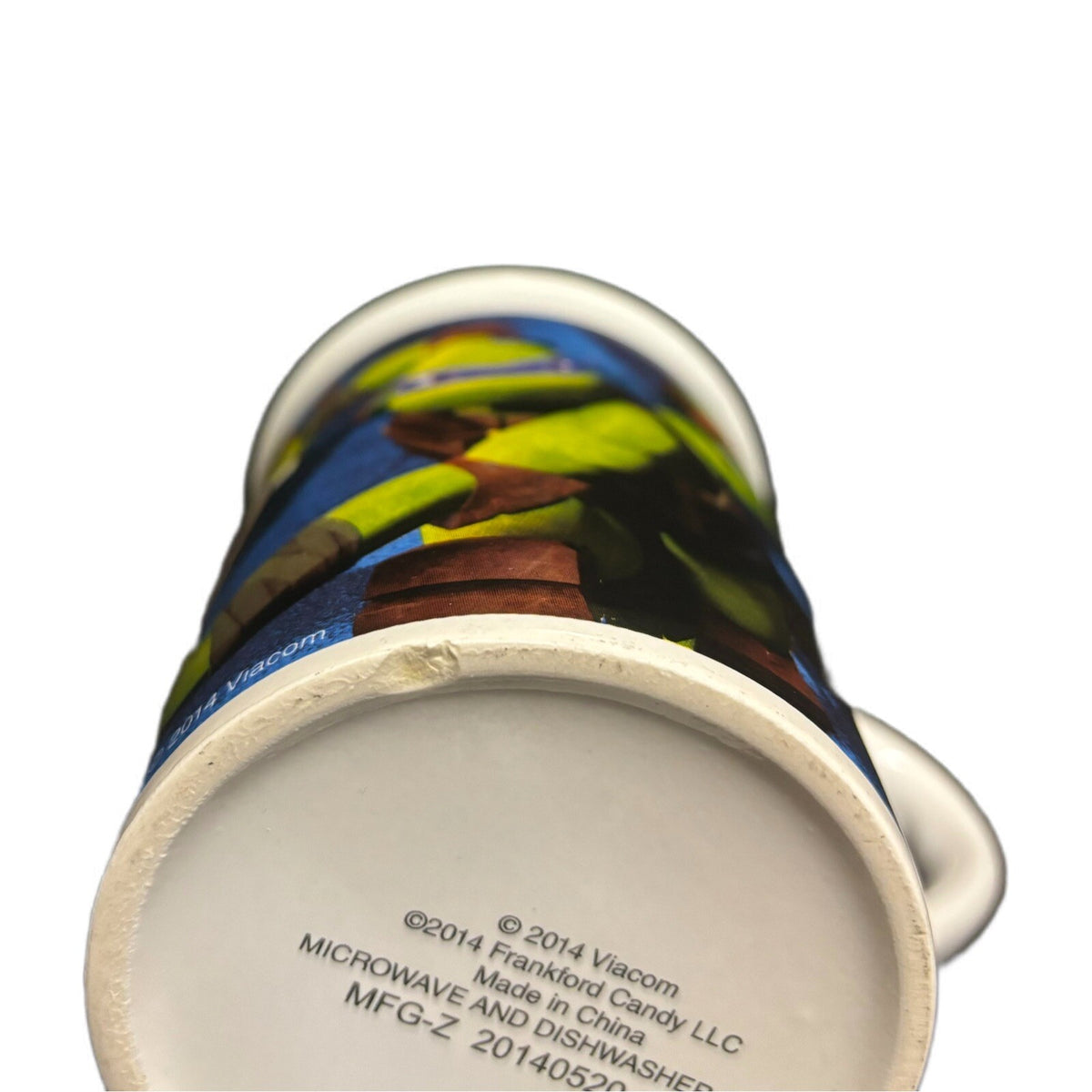 2014 Viacom TMNT Teenage Mutant Ninja Turtles Ceramic Coffee Mug Michelangelo