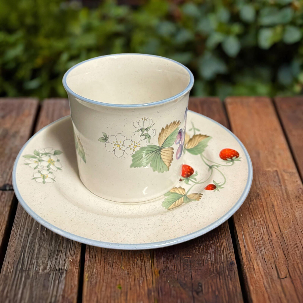 Savoir Vivre LUSCIOUS 4-Cups 4-Saucers Japan JJ017 Oven To Table Coffee Tea