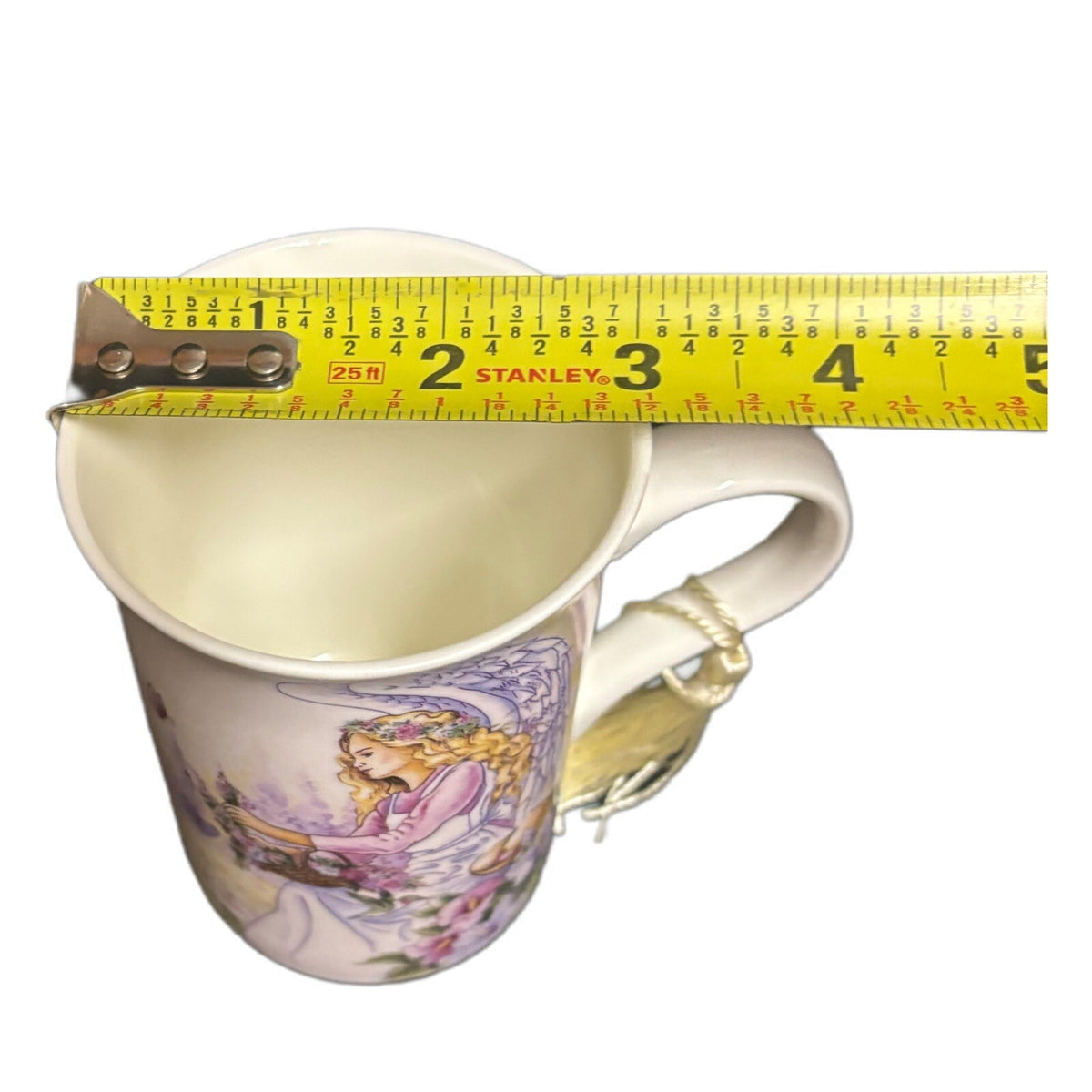 Angel Star Mug Porcelain Coffee Tea Flowers Butterflies Cup 2013 Designed in USA