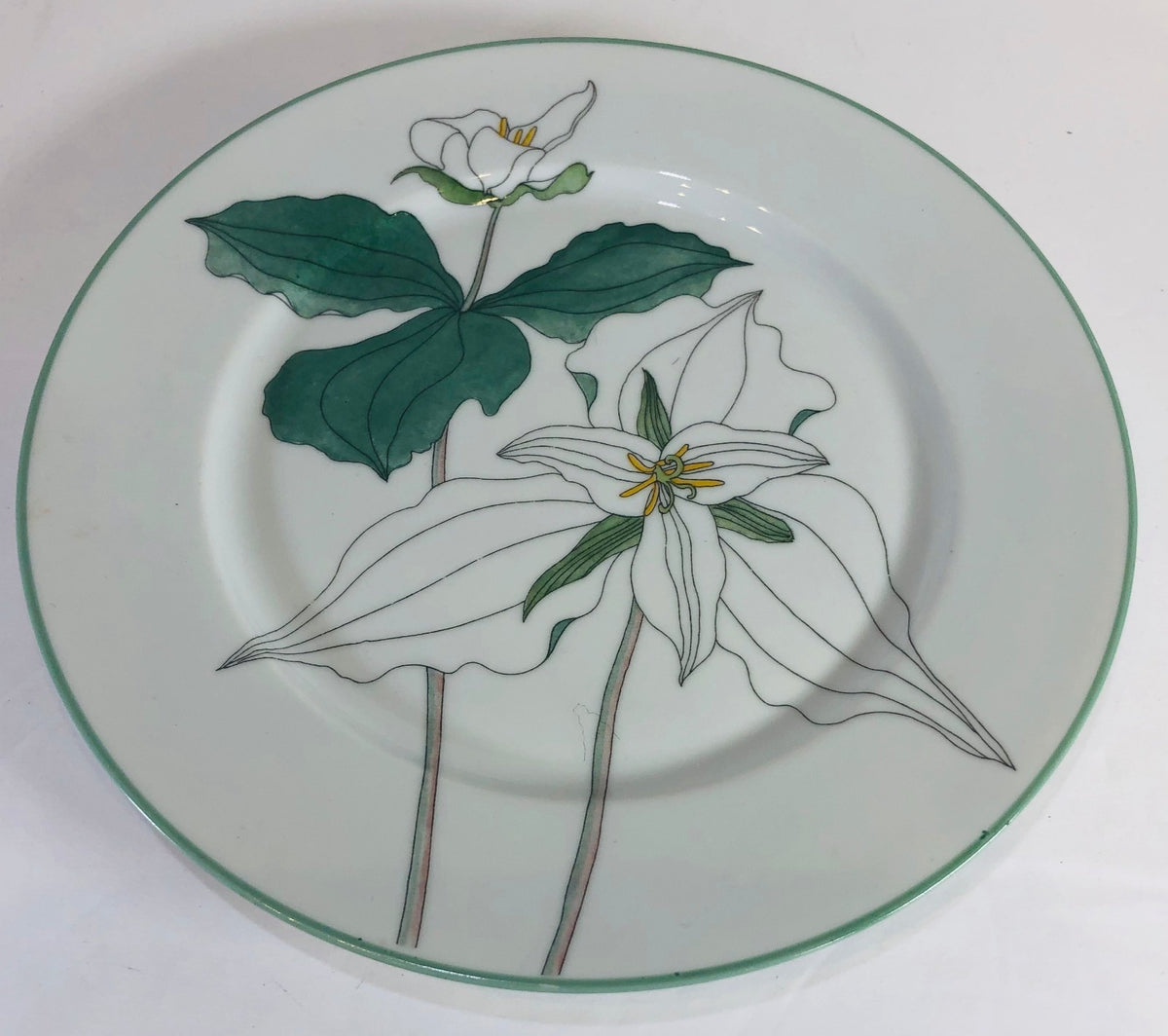 Block Spal "TRILLIUM" Watercolors, Goertzen, Flowers Dinnerware Collection 