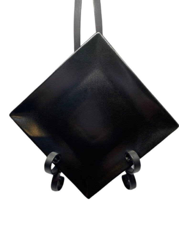 WORLD MARKET Square Salad Plate Dark Brown Chocolate