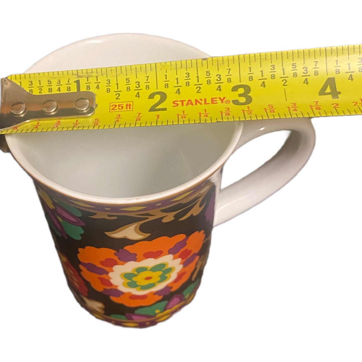 Vera Bradley SUZANI Mug (N0 Lid)  8 oz Coffee Tea Cup Floral Porcelain