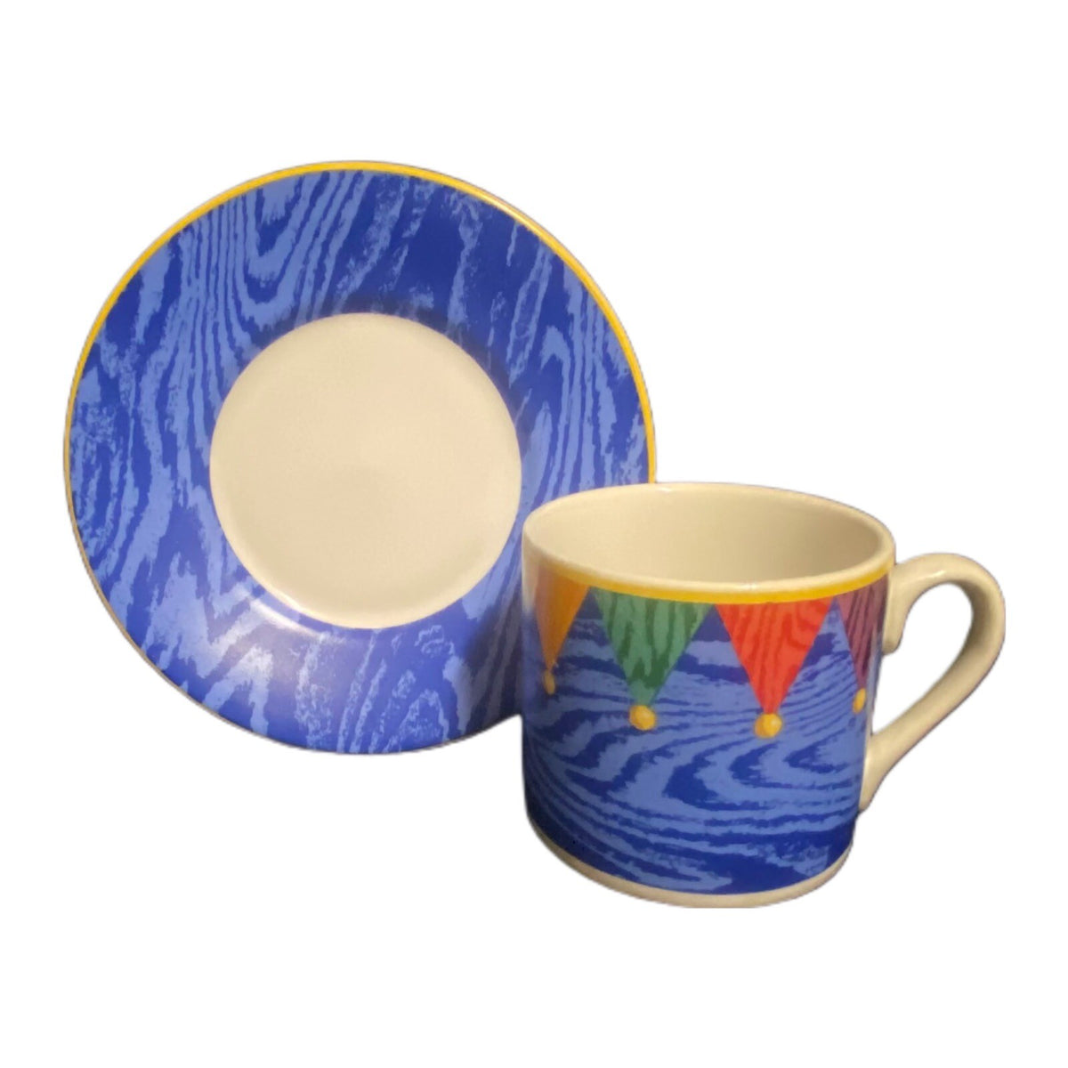 Riviera Van Beers Kiva 4-Cups & Saucers Signature Housewares Espresso Demitasse