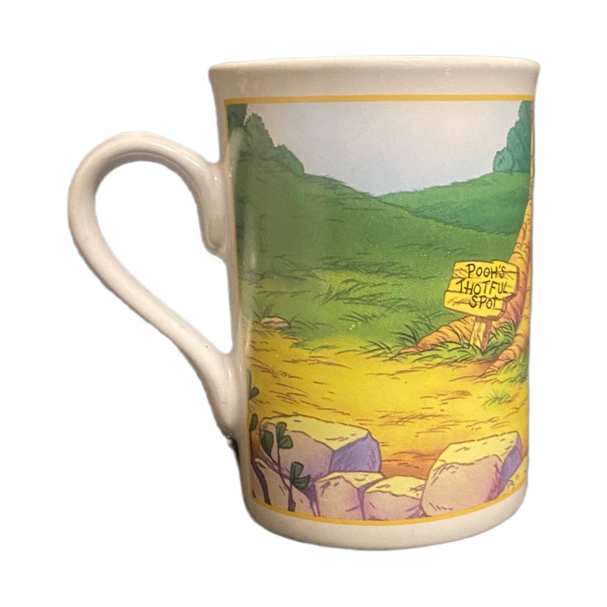 Disney Mug WINNIE THE POOH Pooh's Thotful Spot Houston Harvest Coffee Tea Cup