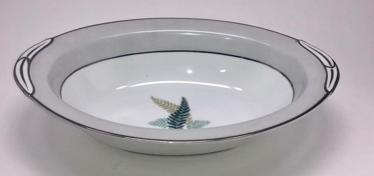 Vintage China Noritake "FERNWOOD" Japan Dinnerware Collection 5444 Platinum Band