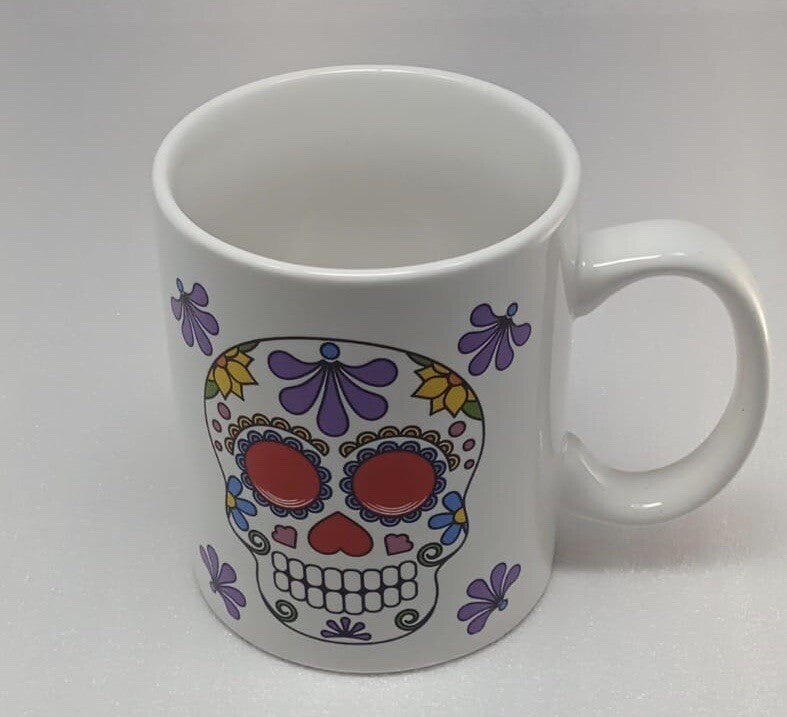 Home Essentials SKULL Coffee Mug/Cup Wanderlust Skeleton 15 Oz