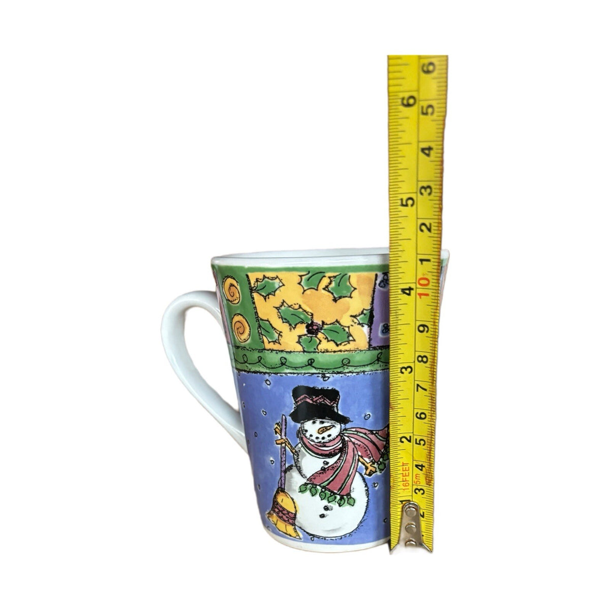 SANGO 4- Mugs The Sweet Shoppe Christmas Sue Zipkin Snowman Coffee Tea Cups