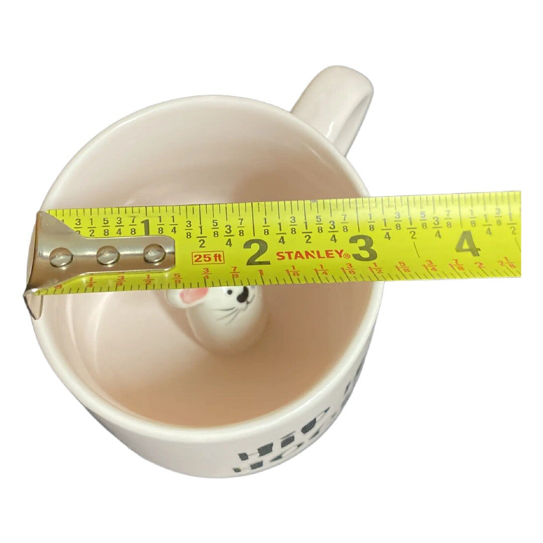 Whimsical Cupboard HIP HOP HOORAY Strawberry Street Mug Bunny Inside 3D Pink Cup