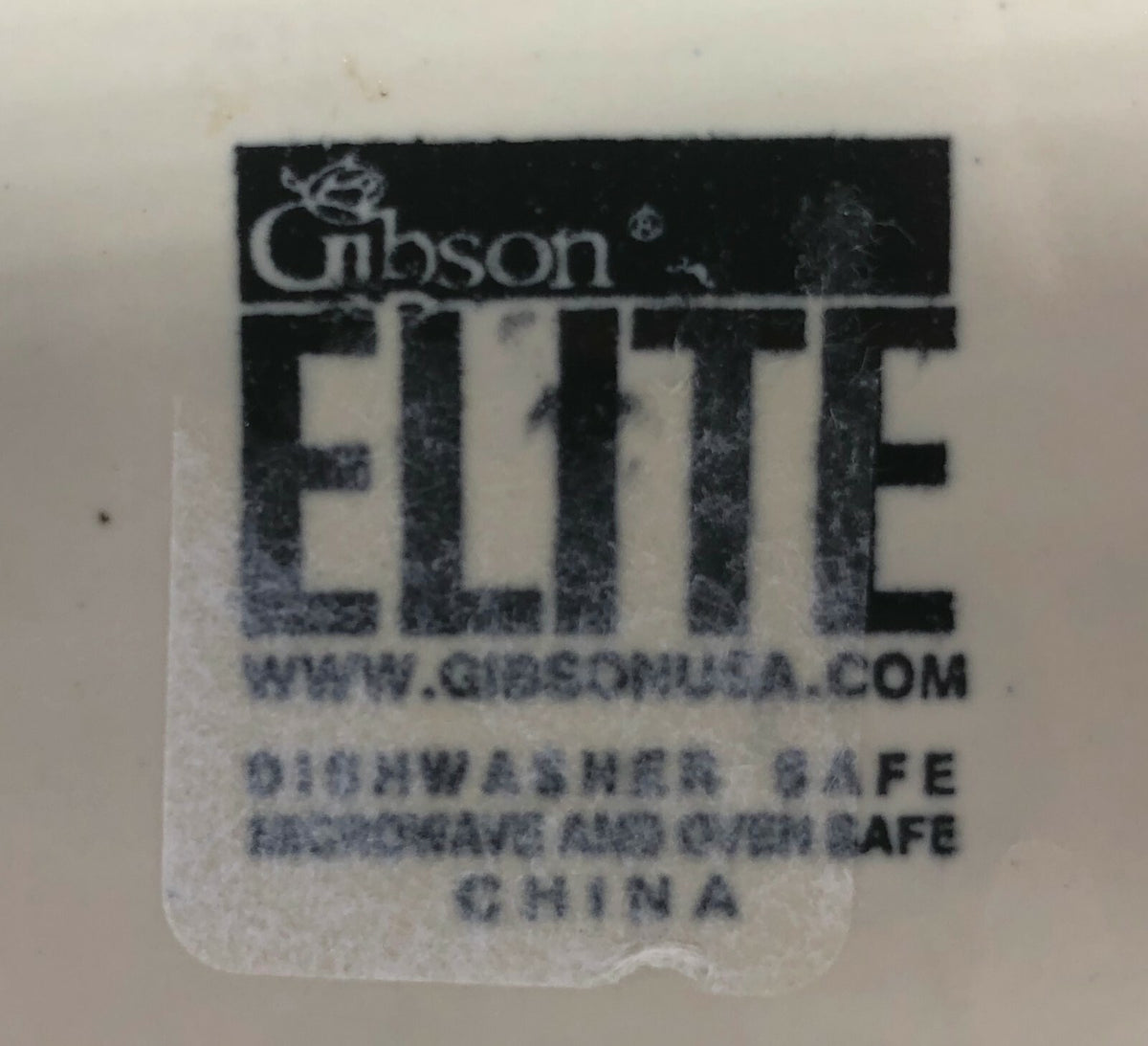 Gibson Elite "RHAPSODY" Dinnerware Collection Oven Safe