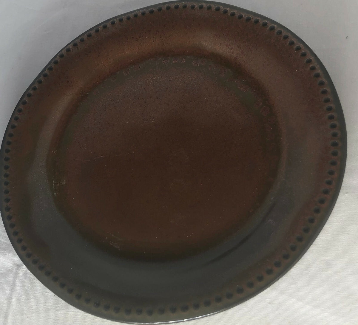 Sango CYPRUS SIENNA Stoneware Set of 3 Salad Plates #4675 Dinnerware 8 5/8" D