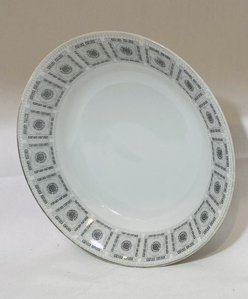 Vintage & Rare Norleans "APOLLO" Fine China Geometric Design Rim Soup