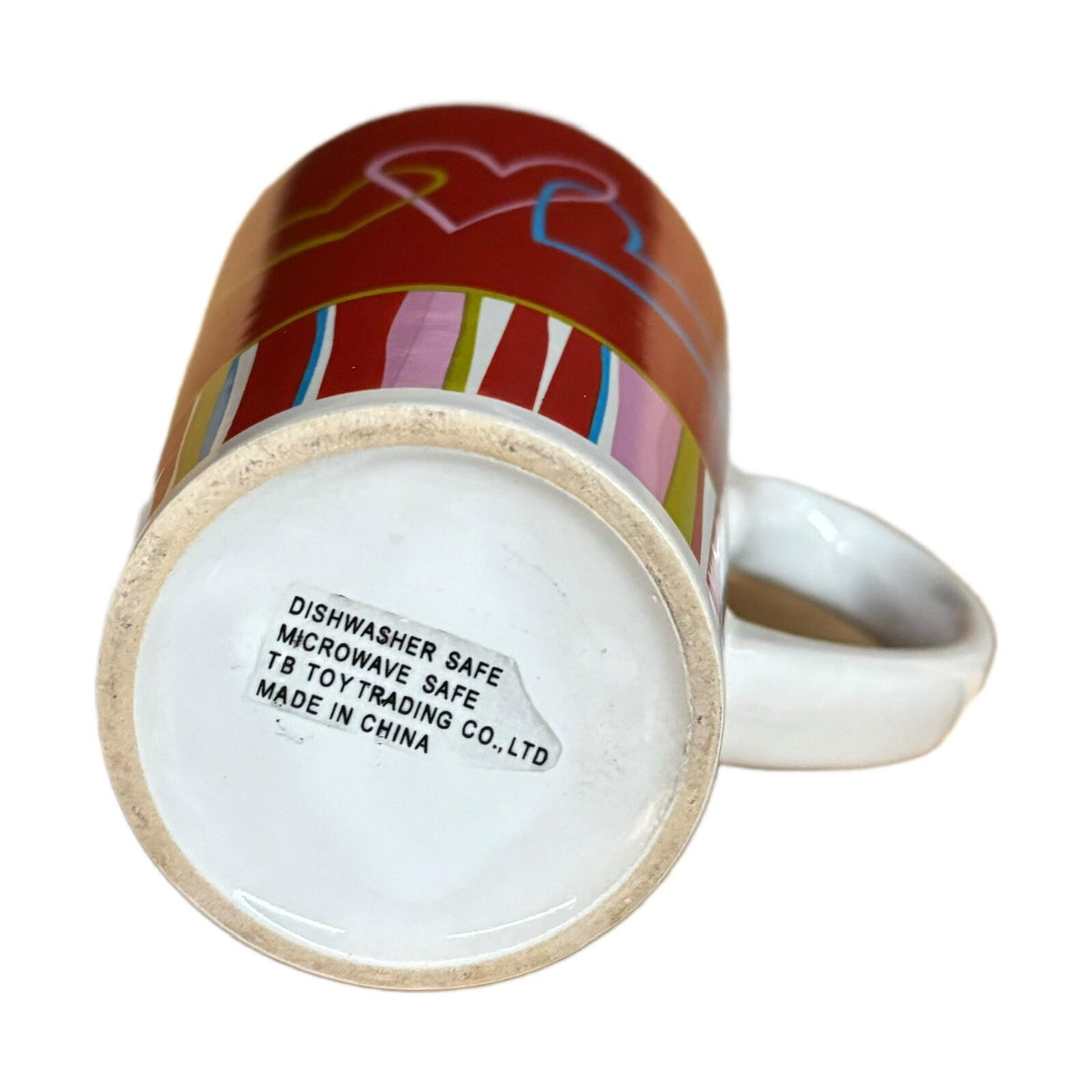 TB TOY TRADING CO. latte Mug Hearts Coffee Tea Cup Hearts Love Holiday Winter