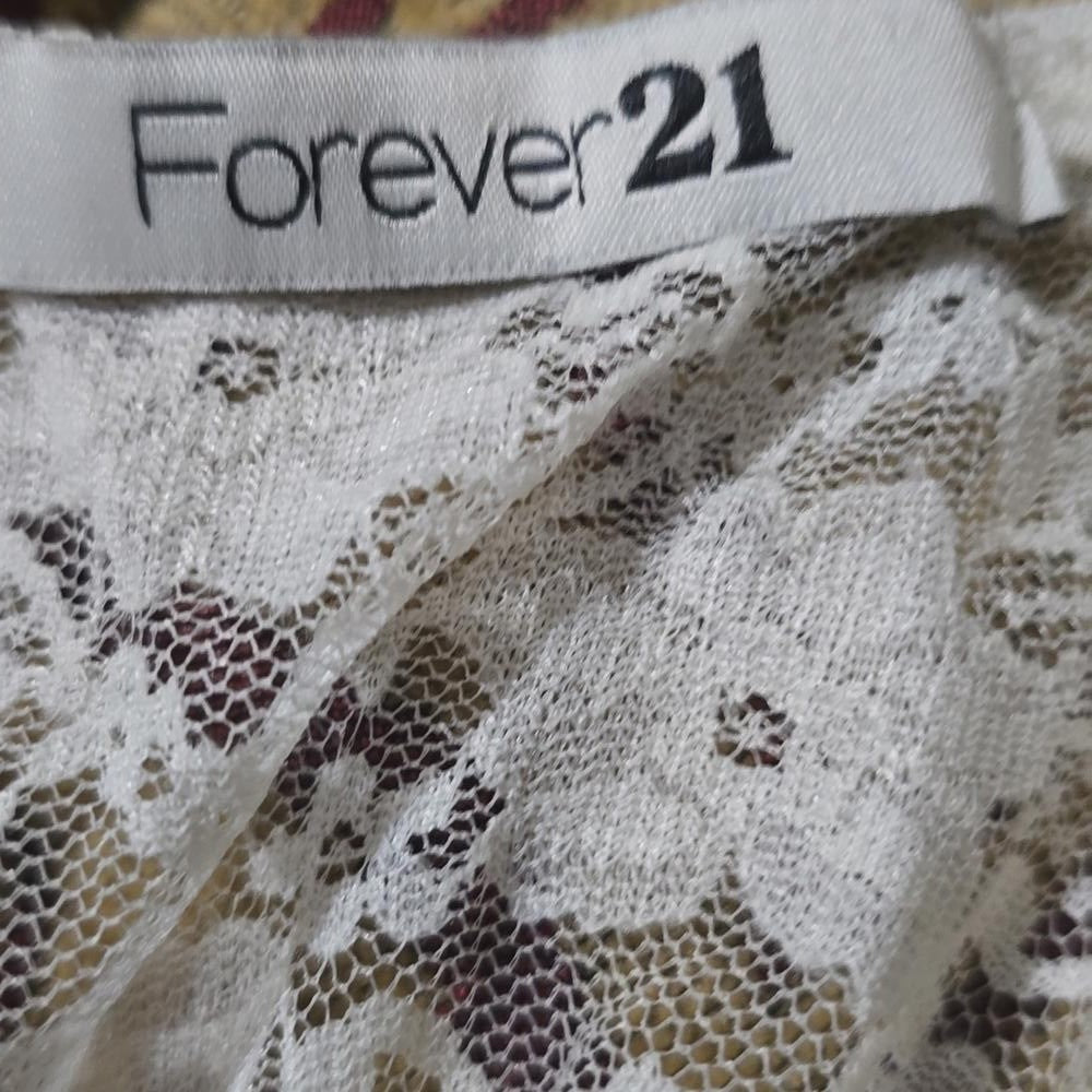 Forever 21 Ethereal Lace High-Low Dress Wedding Bridal Timeless Elegance Size L