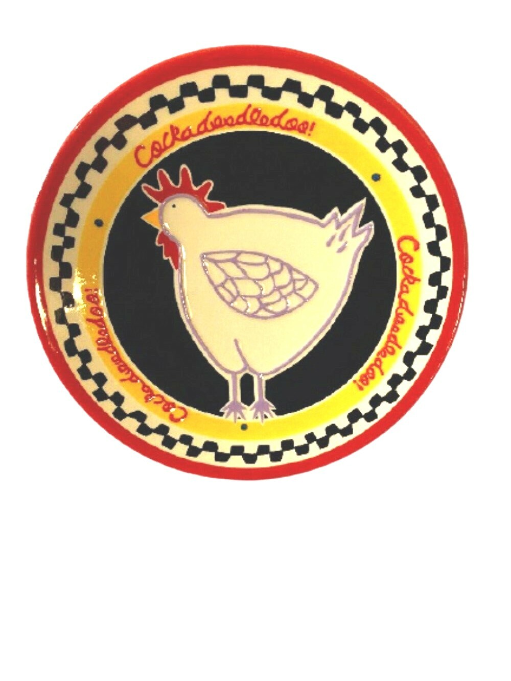 BECKY DENNY Rooster Dinner Plate/Platter Dinnerware Collection