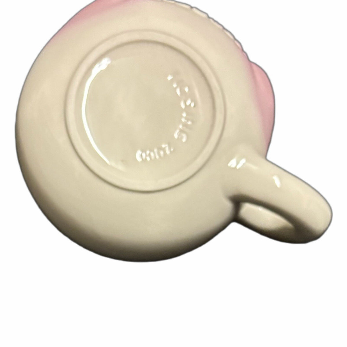 2000 Figis Inc.  Mug Snowman Face Ceramic Coffee Tea White Pink Cup
